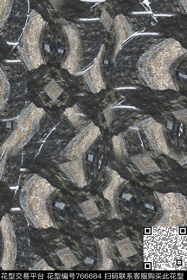 中国风明城初雪雪景数码印花华亿平台下载（图片编号: 766684） - 瓦栏（Walan）