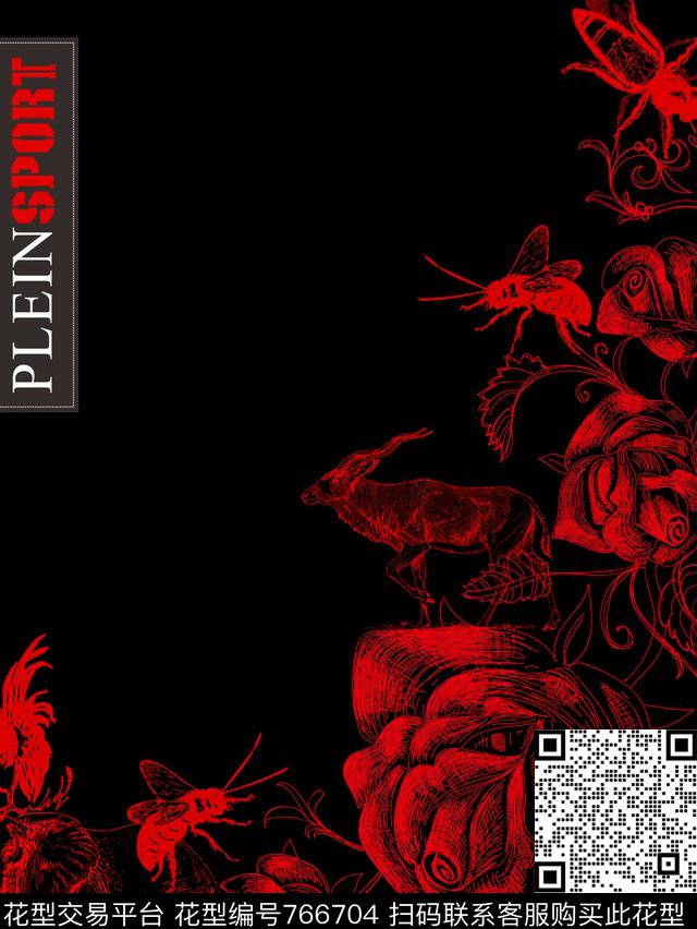 几何花卉动物数码印花华亿平台下载（图片编号: 766704） - 瓦栏（Walan）