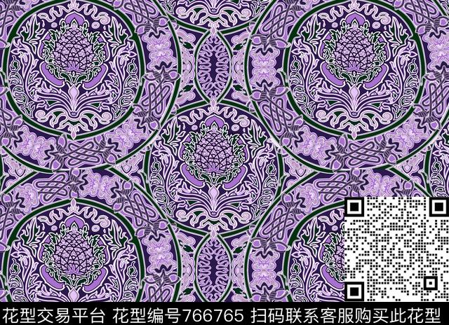 解构圆圈圆形传统印花华亿平台下载（图片编号: 766765） - 瓦栏（Walan）