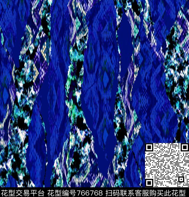 蛇纹数码印花华亿平台下载（图片编号: 766768） - 瓦栏（Walan）