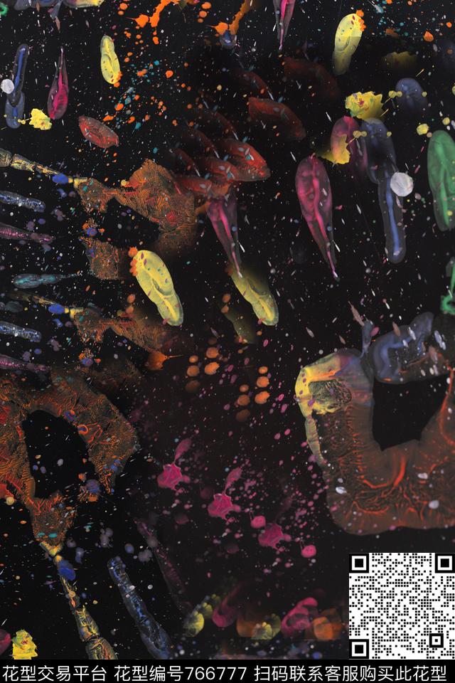 手绘女装童装数码印花华亿平台下载（图片编号: 766777） - 瓦栏（Walan）