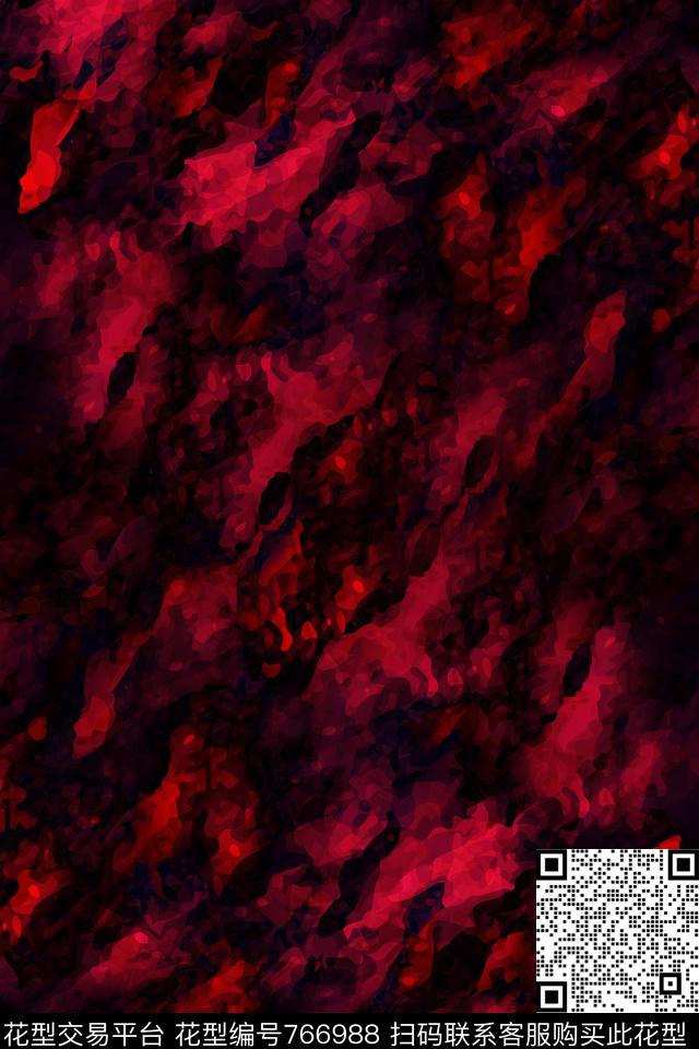 男装抽象数码印花华亿平台下载（图片编号: 766988） - 瓦栏（Walan）