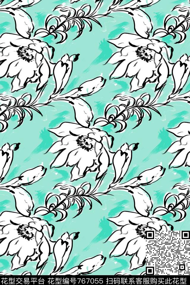 时尚大气个性传统印花华亿平台下载（图片编号: 767055） - 瓦栏（Walan）