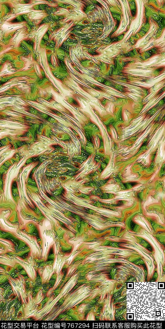 动物纹理肌理纹路漩涡数码印花华亿平台下载（图片编号: 767294） - 瓦栏（Walan）