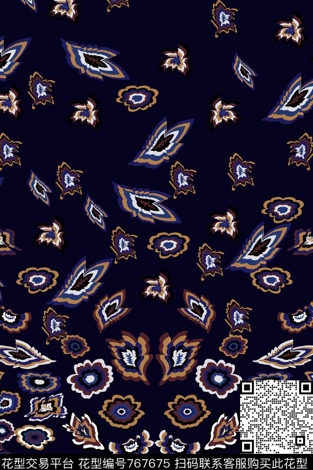 部落波西米亚趣味传统印花华亿平台下载（图片编号: 767675） - 瓦栏（Walan）