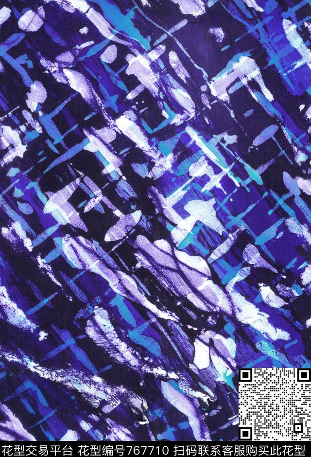 解构趣味纹理数码印花华亿平台下载（图片编号: 767710） - 瓦栏（Walan）