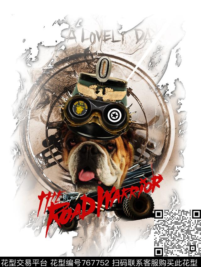 欧美潮牌狗头数码印花华亿平台下载（图片编号: 767752） - 瓦栏（Walan）