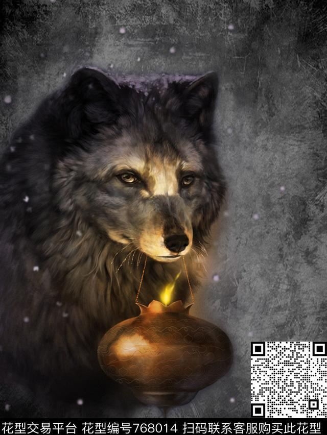 趣味插画抽象数码印花华亿平台下载（图片编号: 768014） - 瓦栏（Walan）