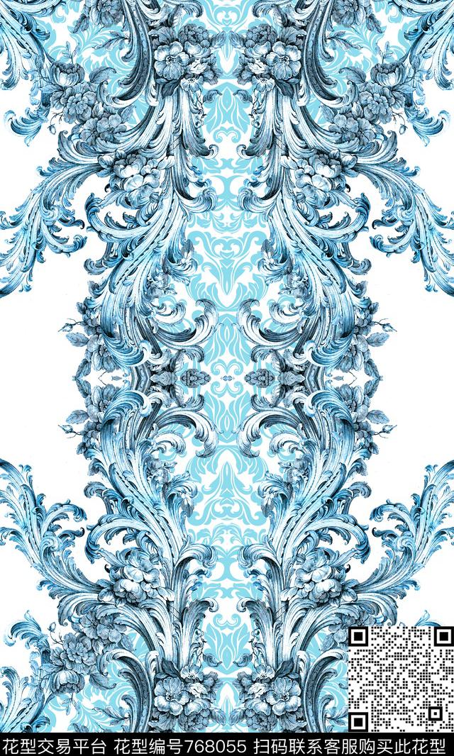 几何花纹男装数码印花华亿平台下载（图片编号: 768055） - 瓦栏（Walan）