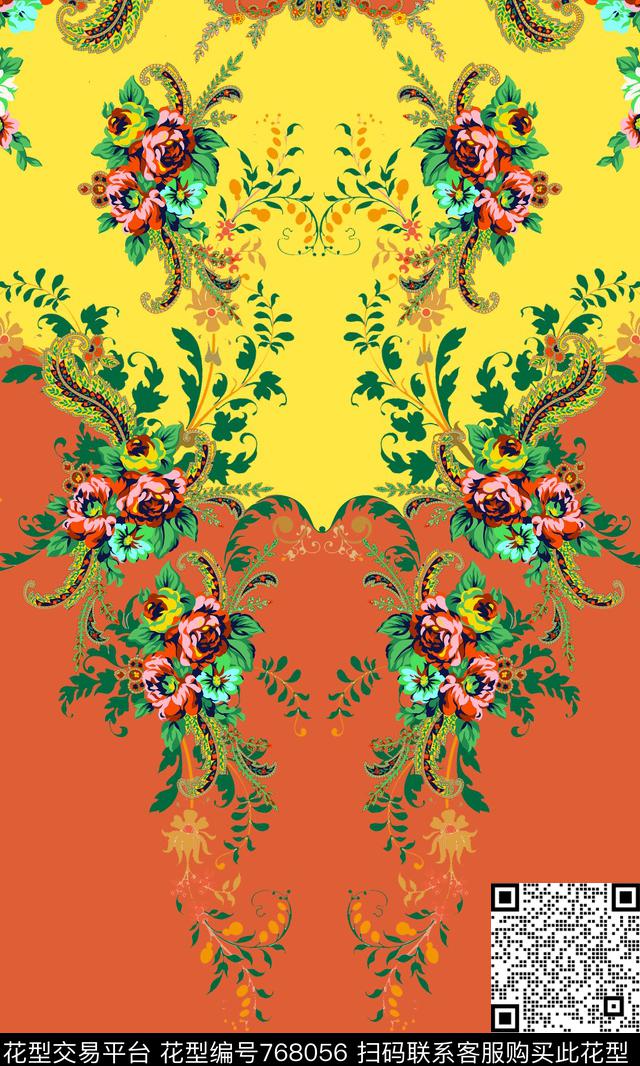 几何花纹男装数码印花华亿平台下载（图片编号: 768056） - 瓦栏（Walan）