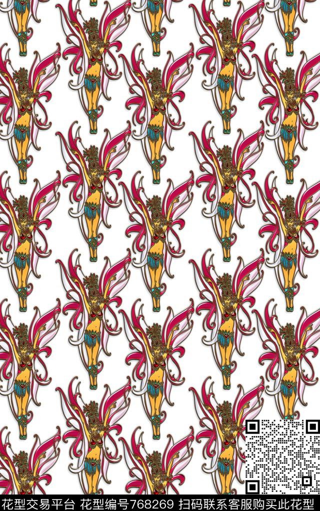 人物卡通可爱数码印花华亿平台下载（图片编号: 768269） - 瓦栏（Walan）