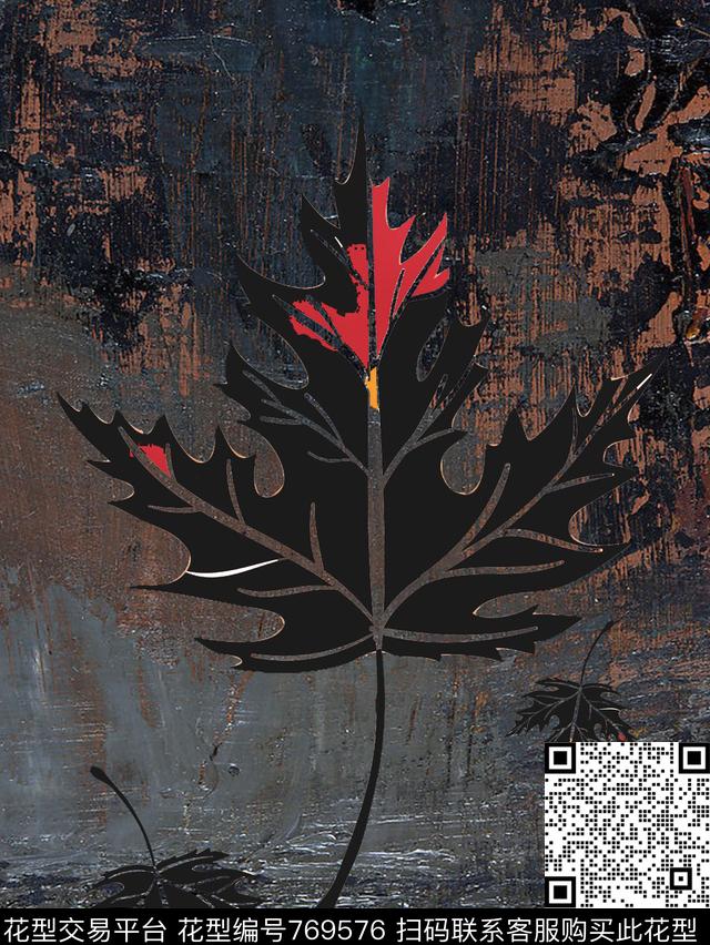 T恤油画抽象数码印花华亿平台下载（图片编号: 769576） - 瓦栏（Walan）