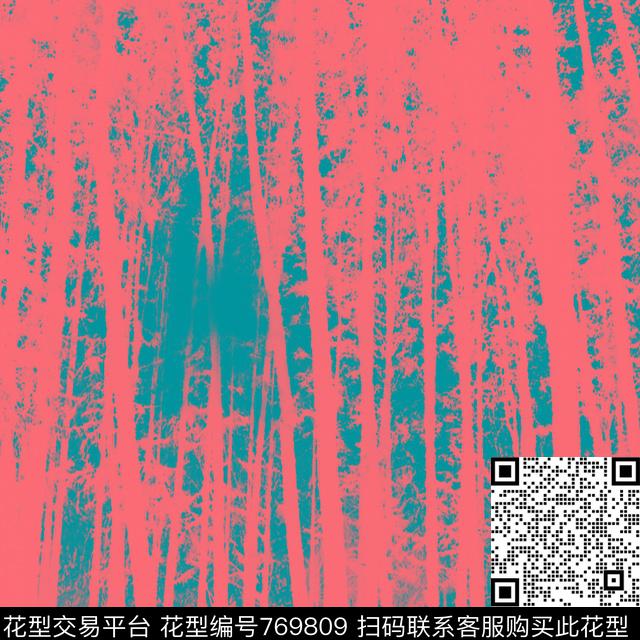 竖条破碎几何数码印花华亿平台下载（图片编号: 769809） - 瓦栏（Walan）