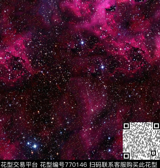 银河星球繁星点点数码印花华亿平台下载（图片编号: 770146） - 瓦栏（Walan）