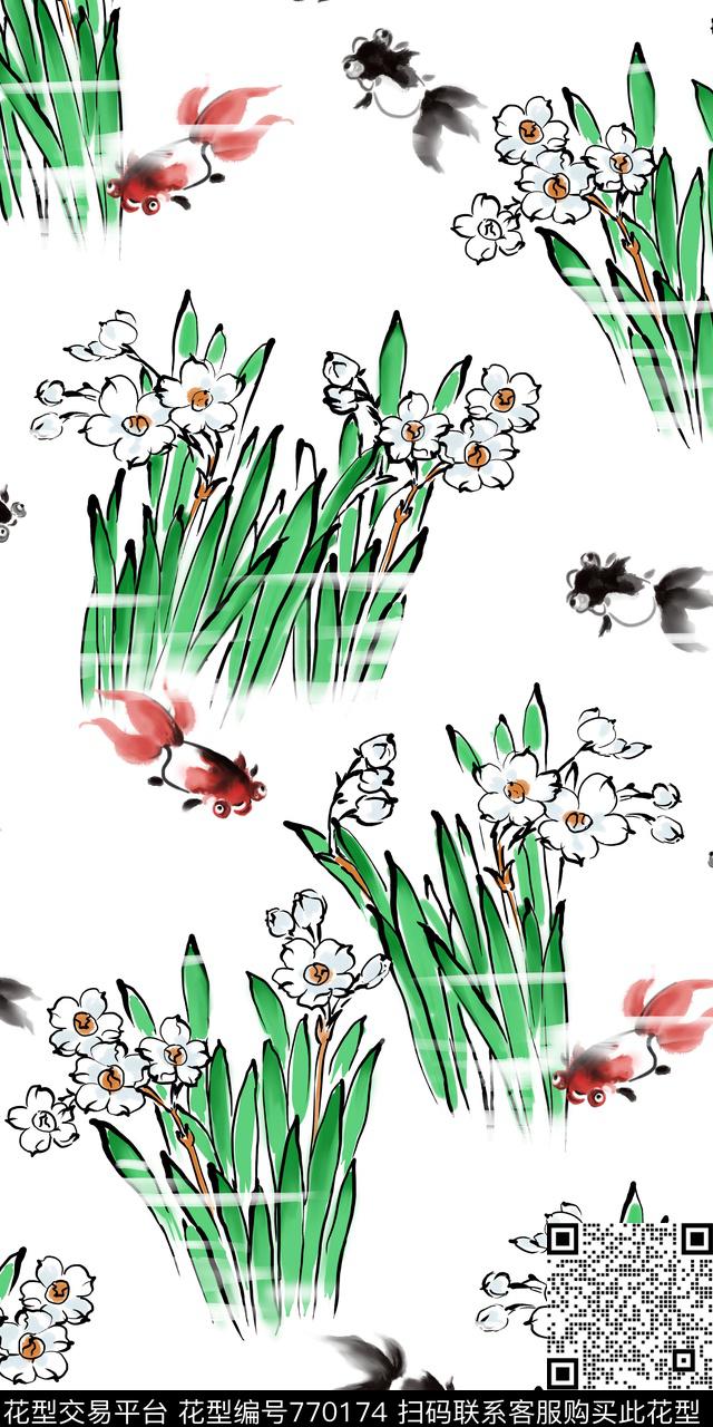 时尚优雅流行小清新传统印花华亿平台下载（图片编号: 770174） - 瓦栏（Walan）