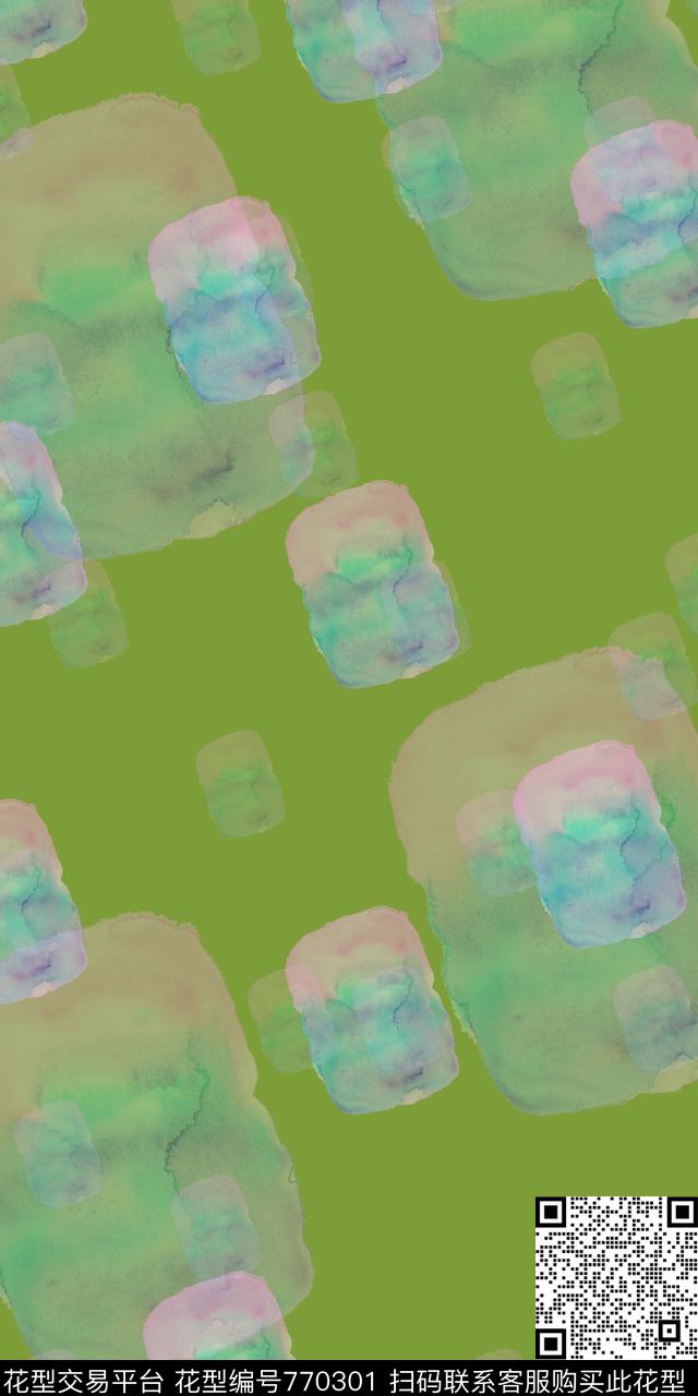 浪漫清新抽象数码印花华亿平台下载（图片编号: 770301） - 瓦栏（Walan）