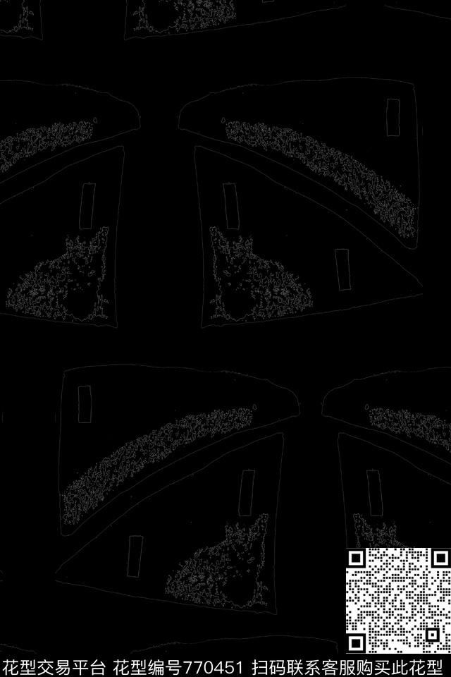 黑白数码印花华亿平台下载（图片编号: 770451） - 瓦栏（Walan）