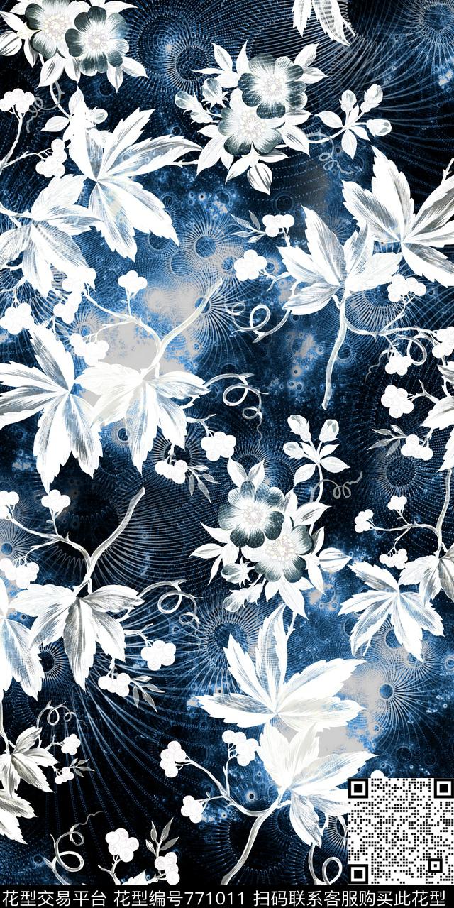 叶子数码星空数码印花华亿平台下载（图片编号: 771011） - 瓦栏（Walan）