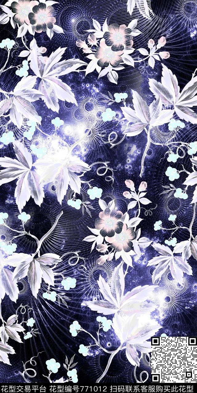 叶子数码星空数码印花华亿平台下载（图片编号: 771012） - 瓦栏（Walan）