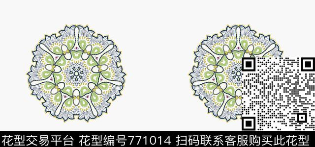 波西米亚部落大马士革传统印花华亿平台下载（图片编号: 771014） - 瓦栏（Walan）