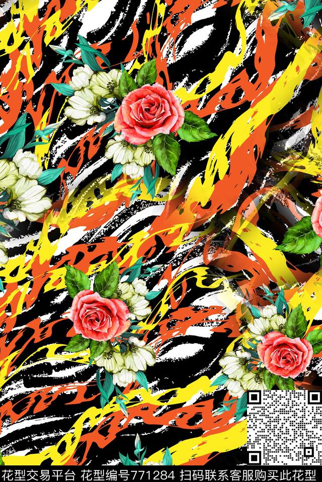 小碎花花朵乱花数码印花华亿平台下载（图片编号: 771284） - 瓦栏（Walan）