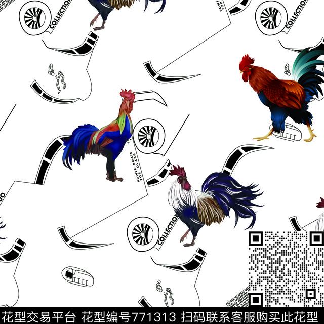 鸡公鸡数码印花华亿平台下载（图片编号: 771313） - 瓦栏（Walan）