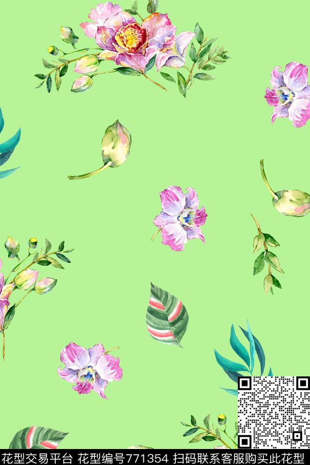 花朵乱花小碎花数码印花华亿平台下载（图片编号: 771354） - 瓦栏（Walan）