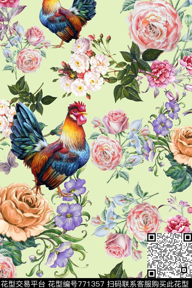 小碎花典雅花卉数码印花华亿平台下载（图片编号: 771357） - 瓦栏（Walan）