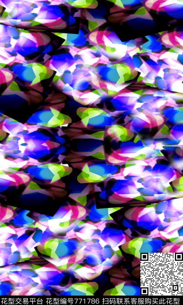 乱花花瓣数码印花华亿平台下载（图片编号: 771786） - 瓦栏（Walan）