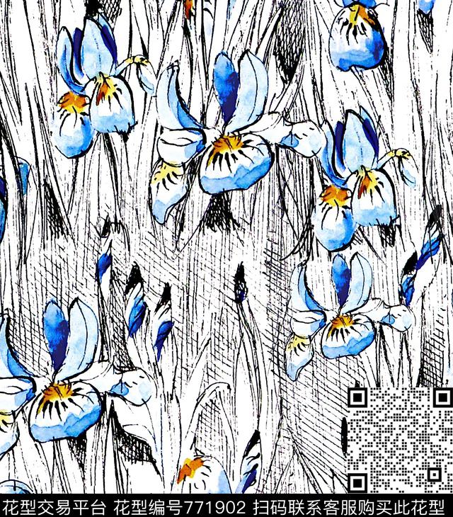 传统印花华亿平台下载（图片编号: 771902） - 瓦栏（Walan）