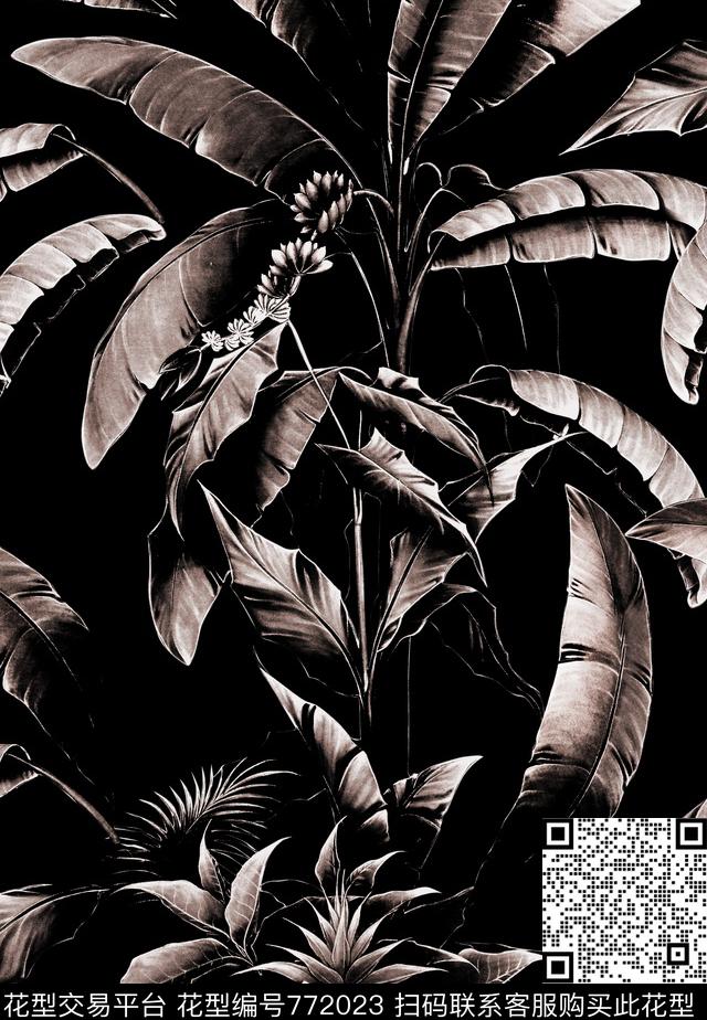 潮牌芭蕉热带数码印花华亿平台下载（图片编号: 772023） - 瓦栏（Walan）