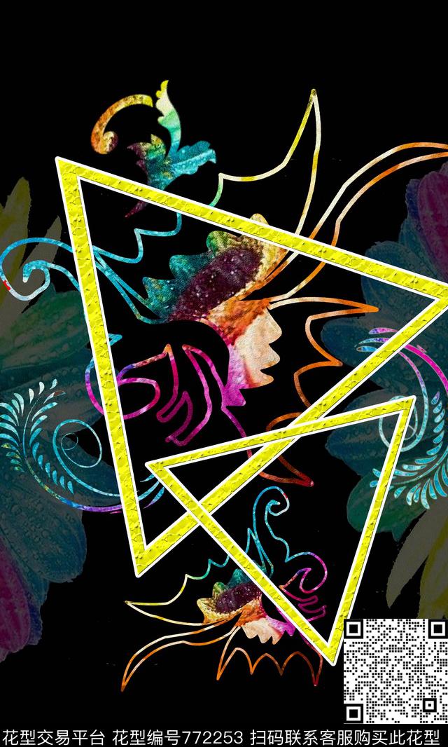 蝴蝶动物花卉传统印花华亿平台下载（图片编号: 772253） - 瓦栏（Walan）