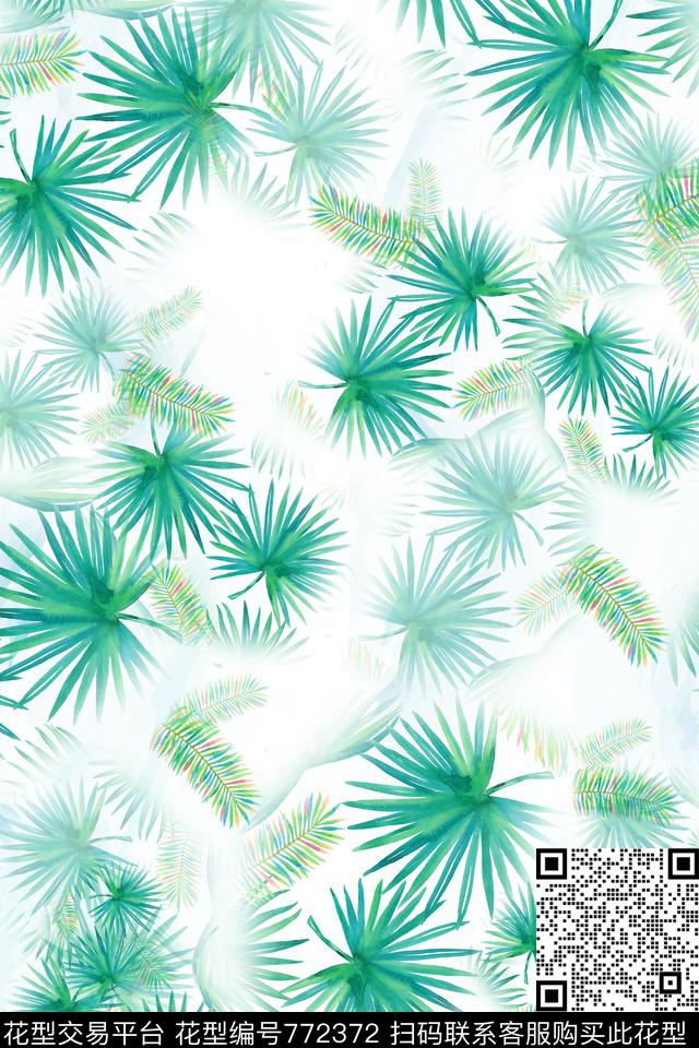 热带花卉女装数码印花华亿平台下载（图片编号: 772372） - 瓦栏（Walan）