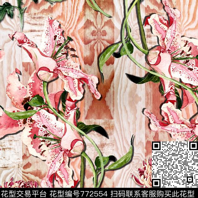 TROPICALABSTRACTFLOWERS数码印花华亿平台下载（图片编号: 772554） - 瓦栏（Walan）
