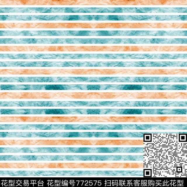 横条条纹女装数码印花华亿平台下载（图片编号: 772575） - 瓦栏（Walan）