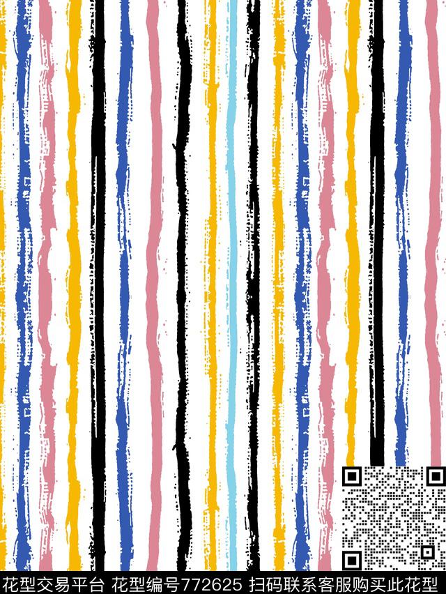 条纹竖条女装传统印花华亿平台下载（图片编号: 772625） - 瓦栏（Walan）
