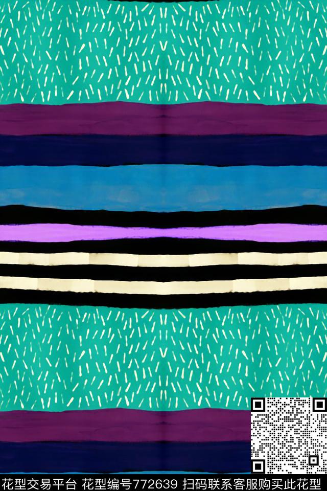 圆点色块女装数码印花华亿平台下载（图片编号: 772639） - 瓦栏（Walan）