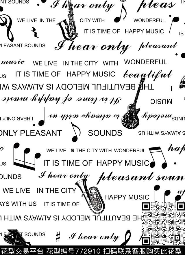 潮牌英文字母数码印花华亿平台下载（图片编号: 772910） - 瓦栏（Walan）