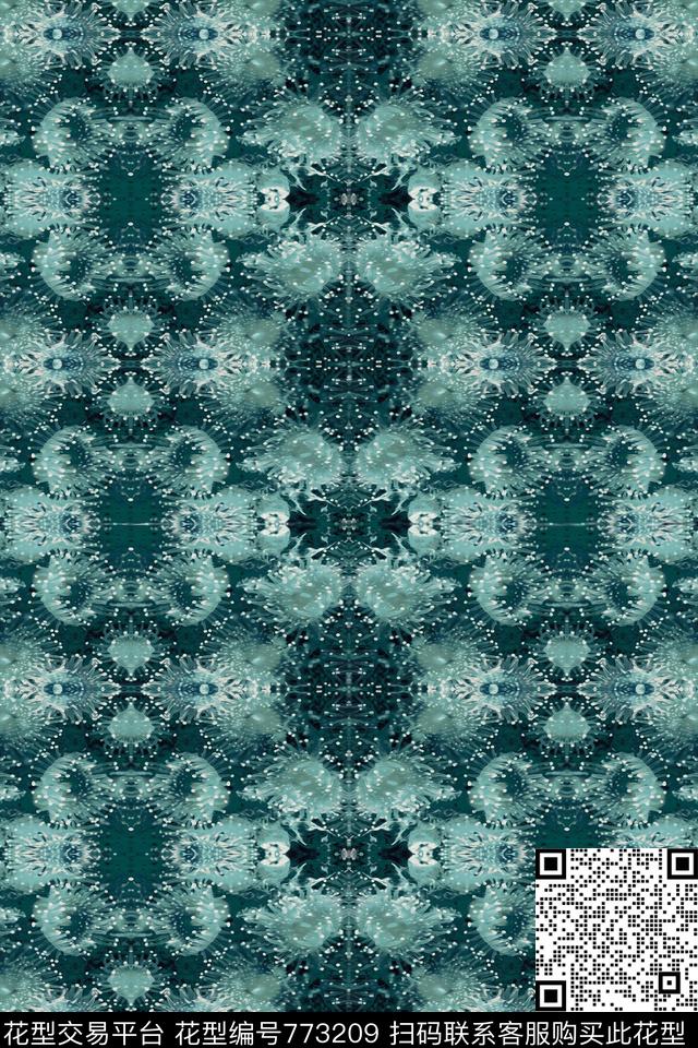 花卉机理数码印花华亿平台下载（图片编号: 773209） - 瓦栏（Walan）