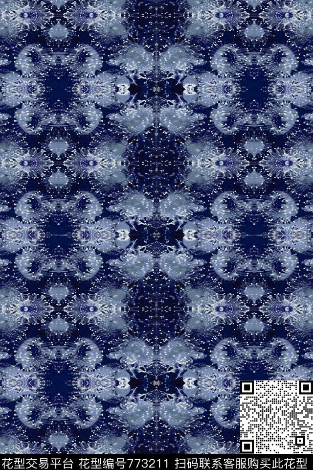 花卉机理数码印花华亿平台下载（图片编号: 773211） - 瓦栏（Walan）