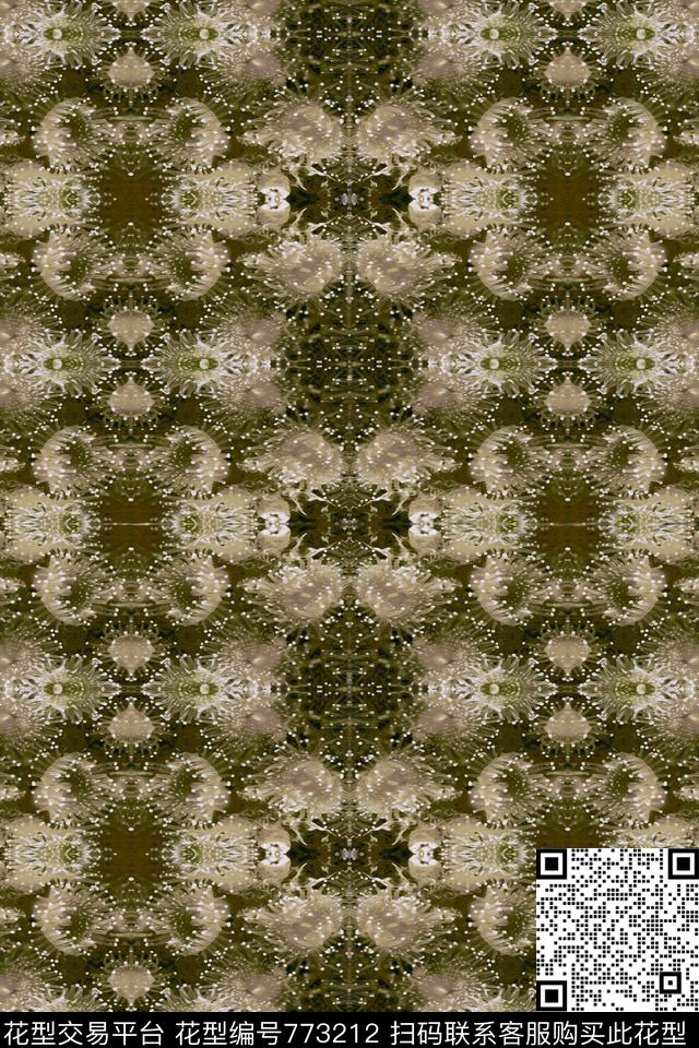 花卉机理数码印花华亿平台下载（图片编号: 773212） - 瓦栏（Walan）