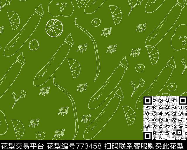 装饰、现代趣味水果传统印花华亿平台下载（图片编号: 773458） - 瓦栏（Walan）