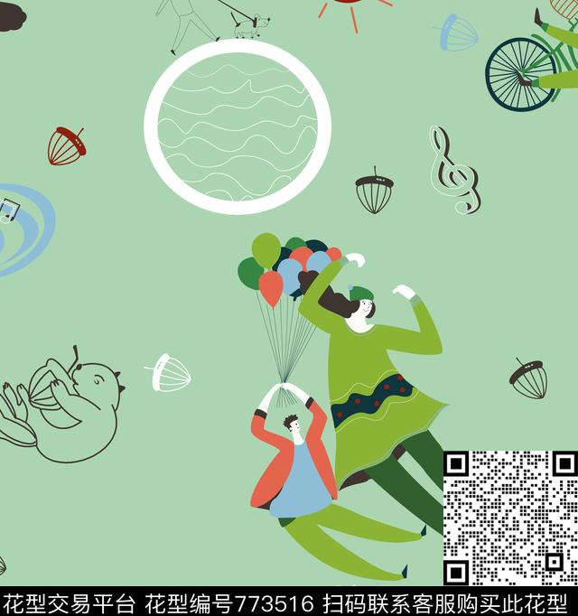 趣味、装饰、风景传统印花华亿平台下载（图片编号: 773516） - 瓦栏（Walan）