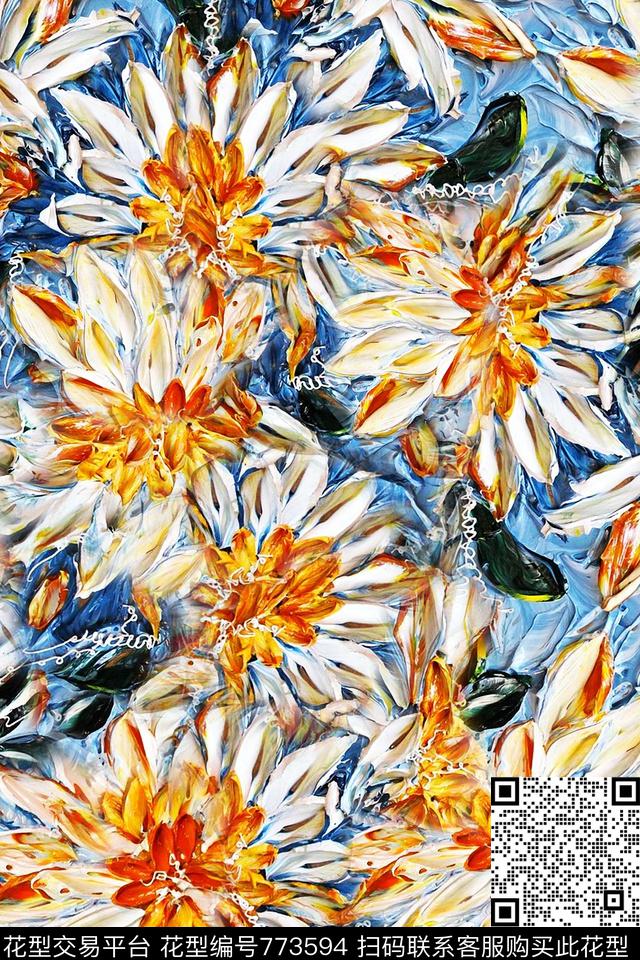 欧式复古时尚撞色数码丝巾女装数码印花华亿平台下载（图片编号: 773594） - 瓦栏（Walan）