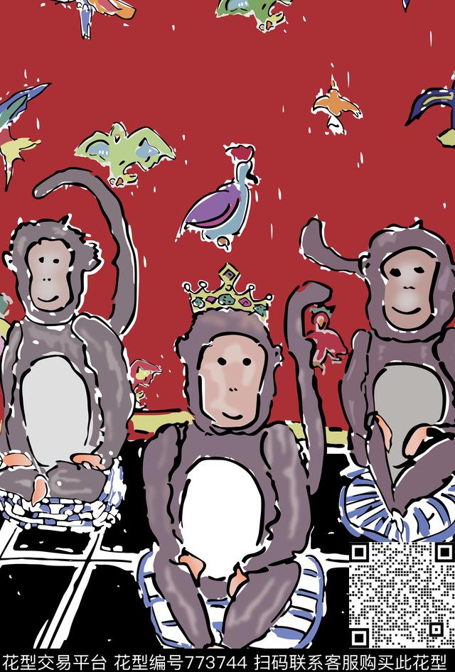 大牌T恤男装印花VIP特区欧式宫廷风数码印花华亿平台下载（图片编号: 773744） - 瓦栏（Walan）