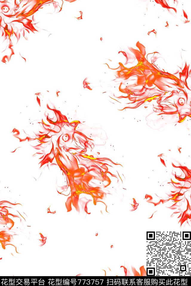 火焰鸡鸡年对比数码印花华亿平台下载（图片编号: 773757） - 瓦栏（Walan）