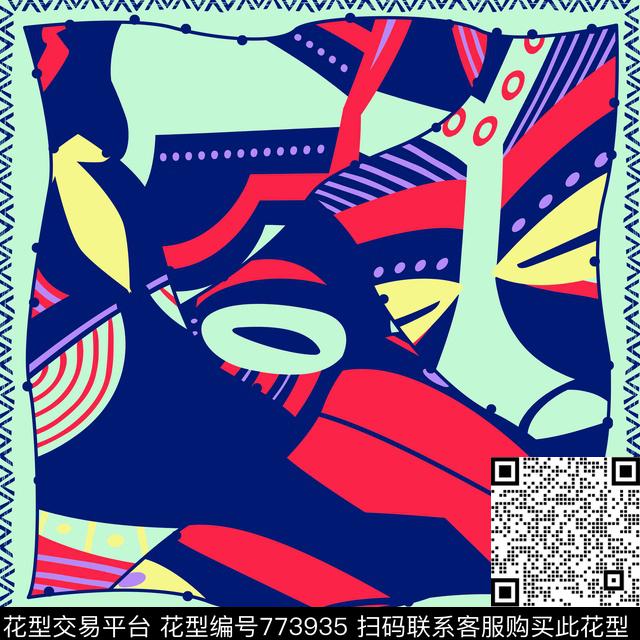 脸谱民族风中国风传统印花华亿平台下载（图片编号: 773935） - 瓦栏（Walan）