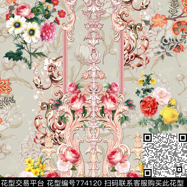 WALLPAPERSCURTAINSPAISLEY数码印花华亿平台下载（图片编号: 774120） - 瓦栏（Walan）