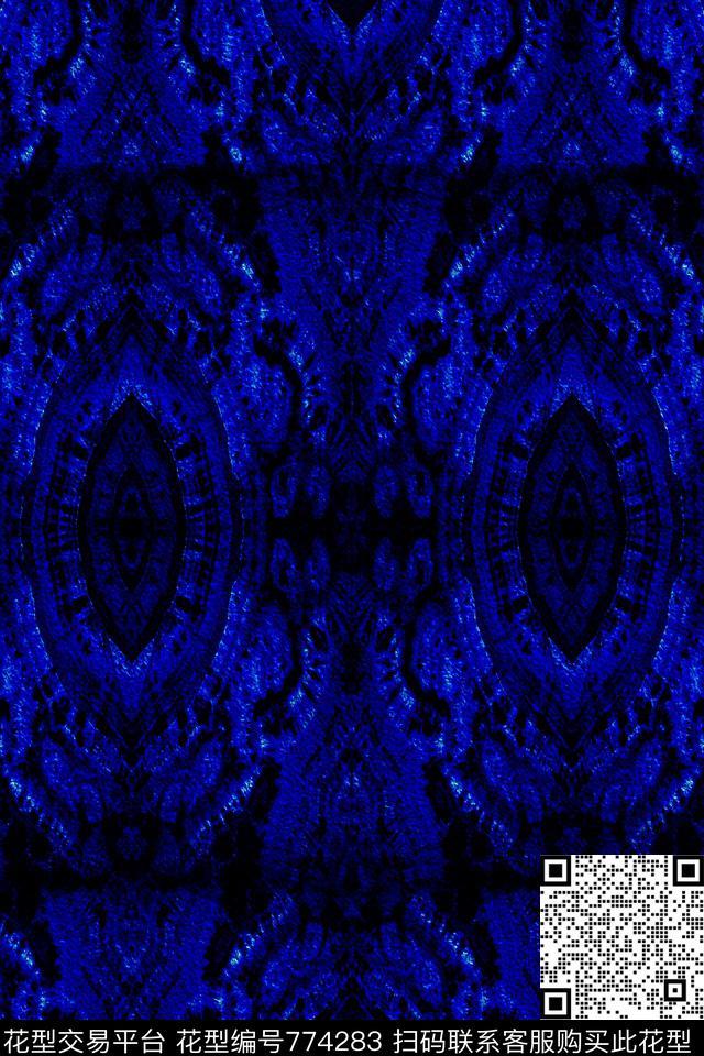 抽象机理数码印花华亿平台下载（图片编号: 774283） - 瓦栏（Walan）