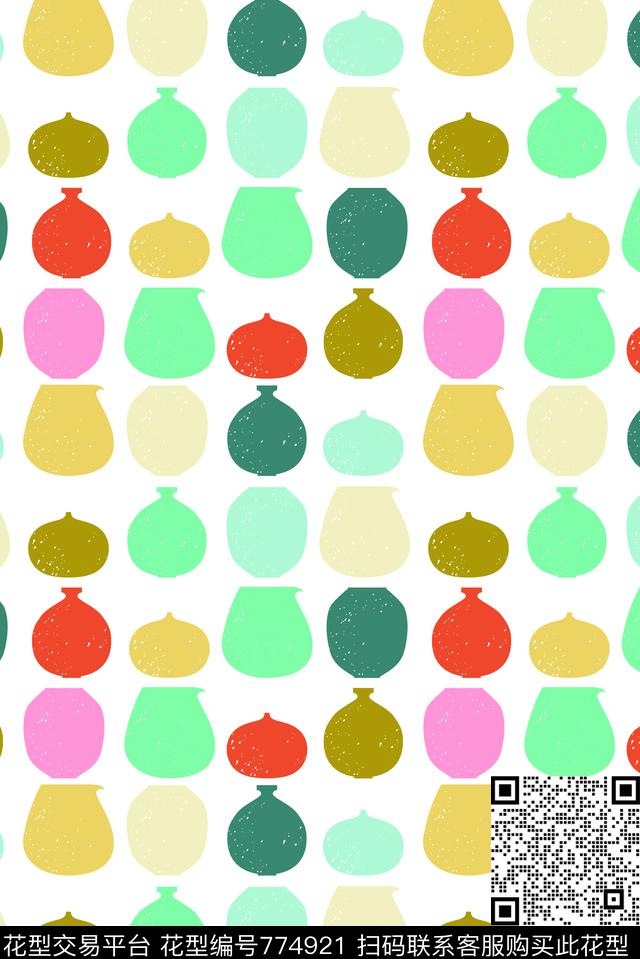 陶罐手绘罐子传统印花华亿平台下载（图片编号: 774921） - 瓦栏（Walan）